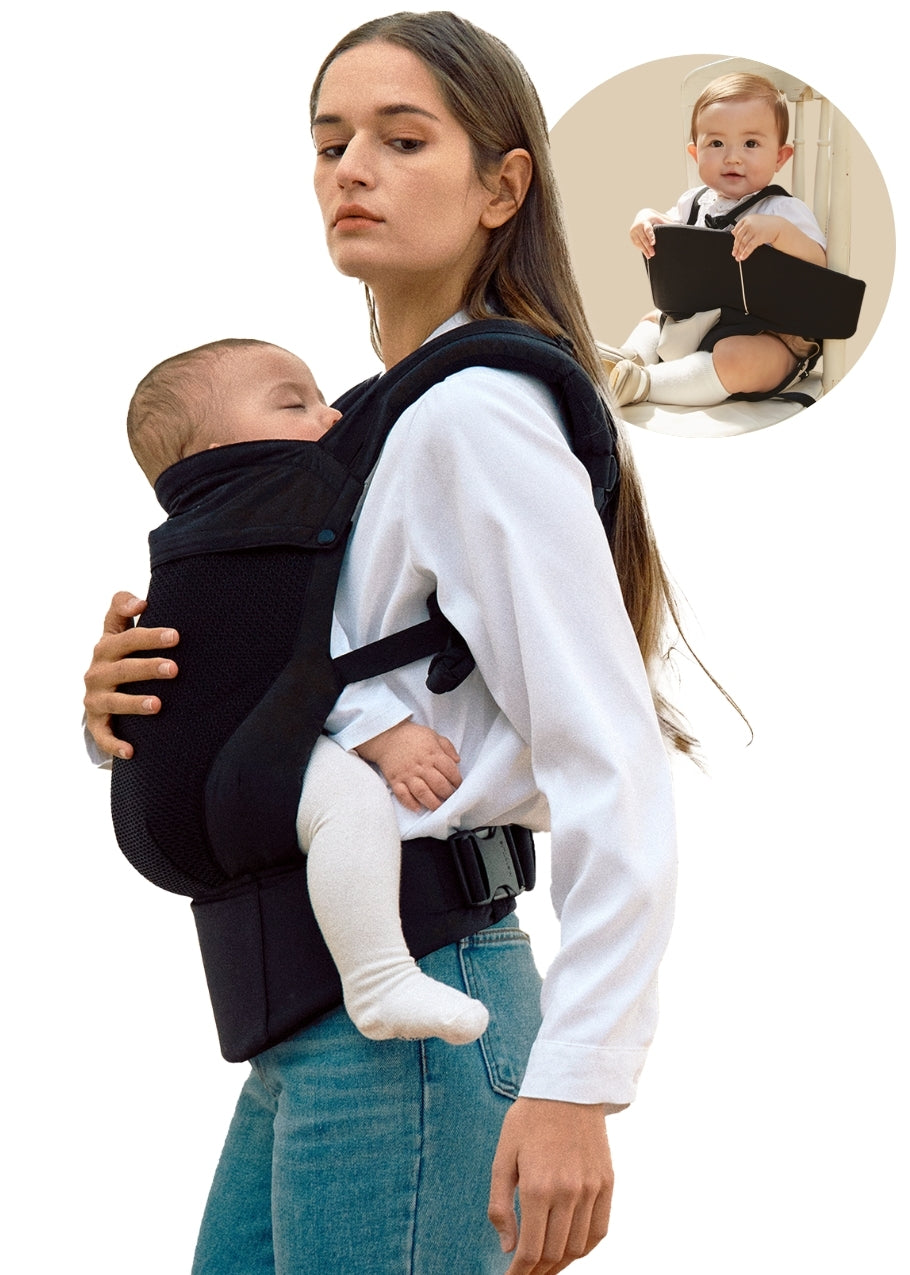 MerryTune Ultimate Summer Mesh Baby Carrier with Potable Harness Seat